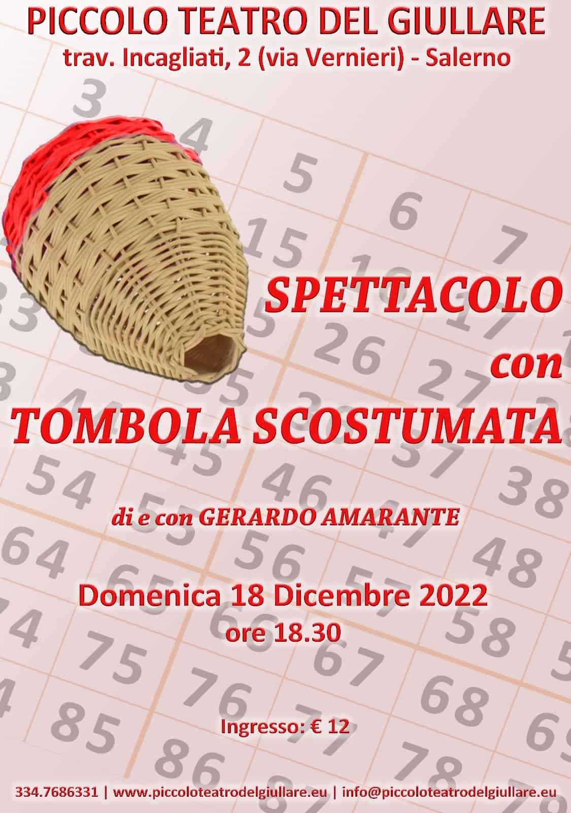 Manifesto Tombola Scostumata 2022